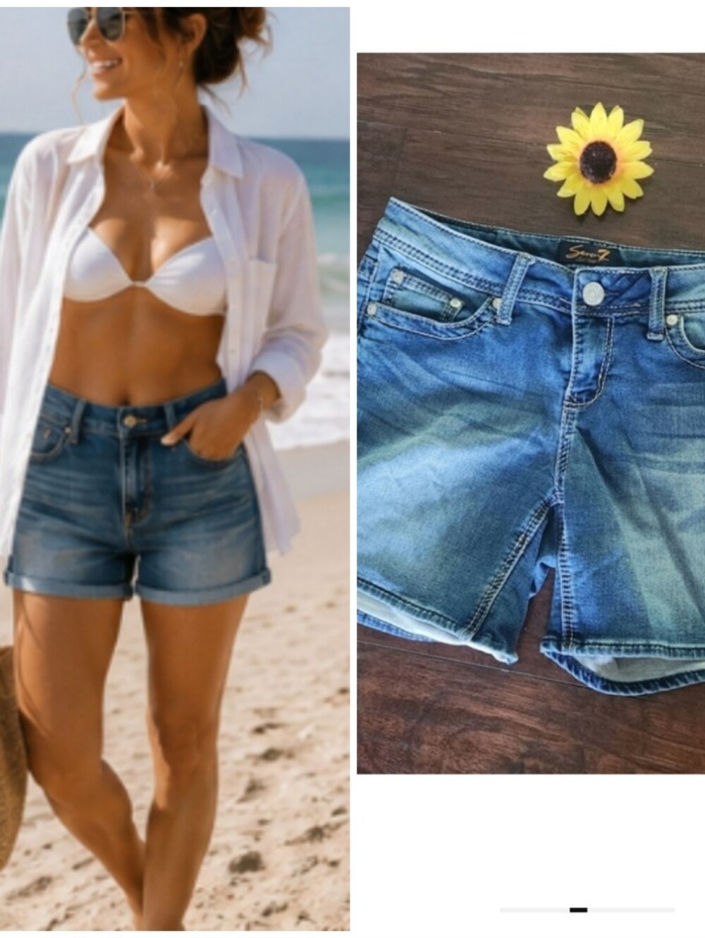 SEVEN7 DENIM SHORTS 💙